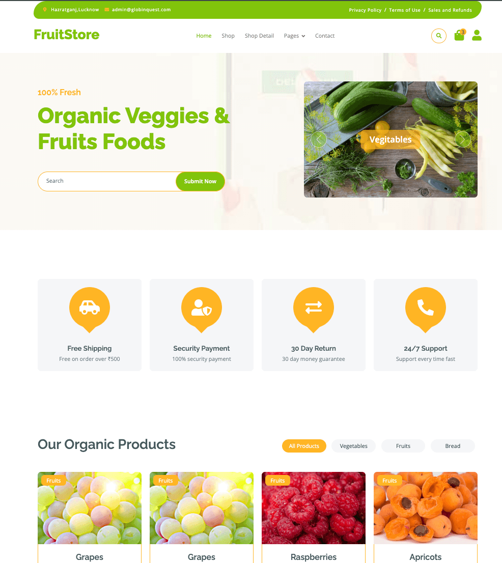 Fruit Selling Website